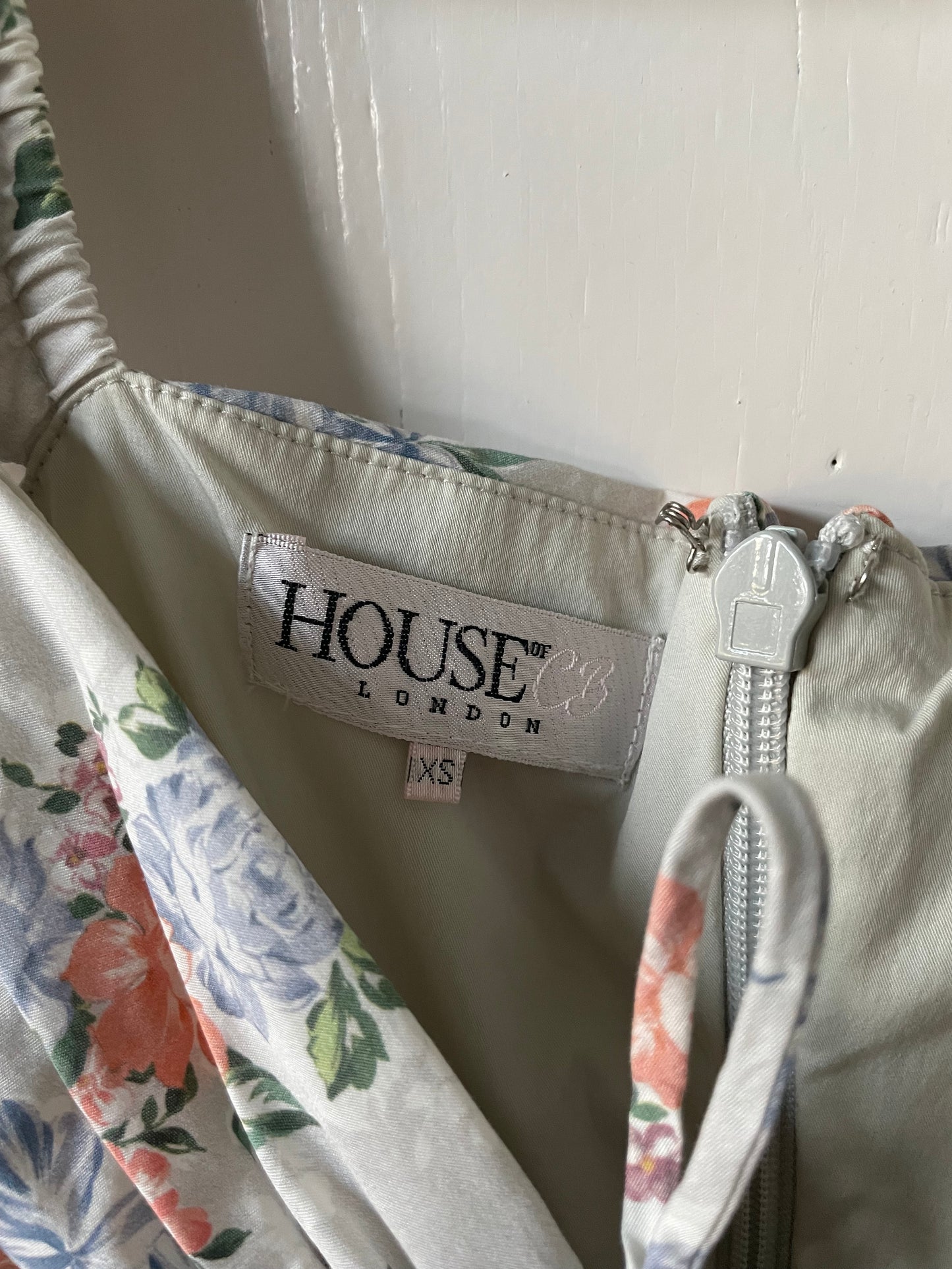 House of CB London Ruched Floral Mini Dress