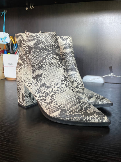 Snakeskin Booties