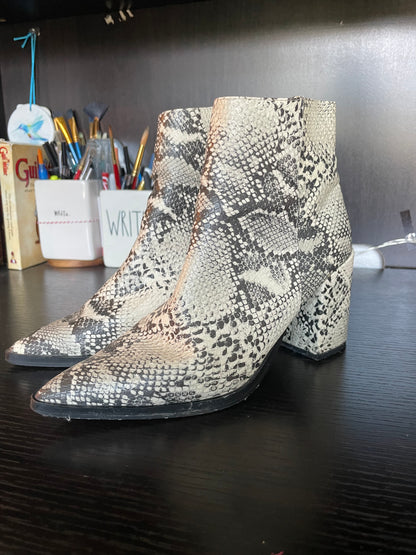 Snakeskin Booties