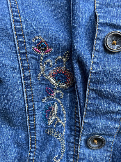 Erika Embroidered Denim Jacket