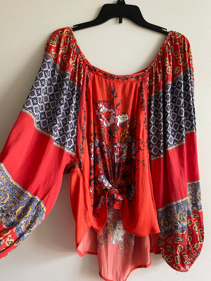 Free People Positano Printed Blouse