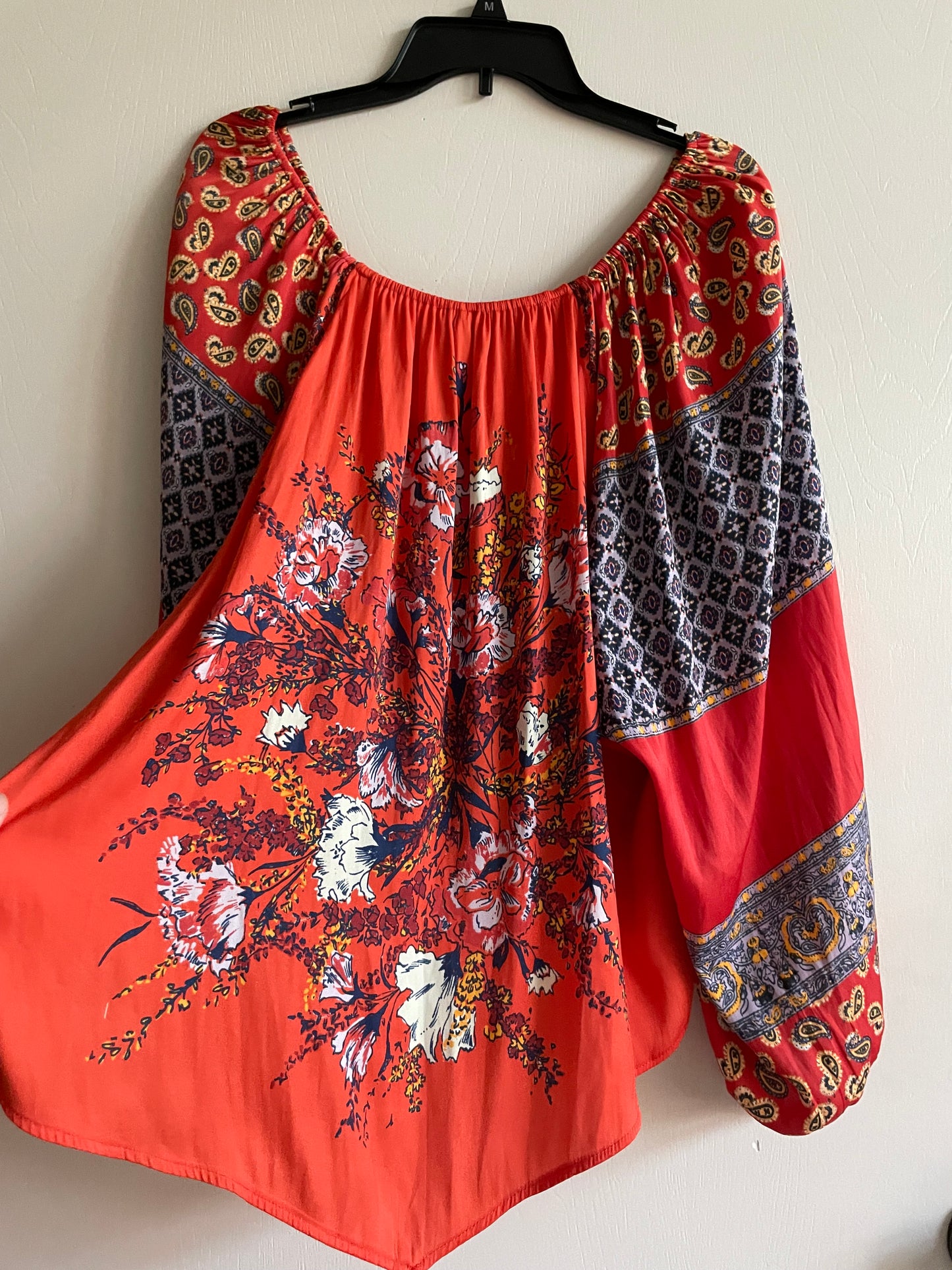 Free People Positano Printed Blouse