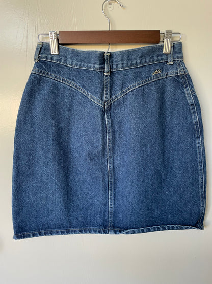 Vintage Chic Denim Mini Skirt